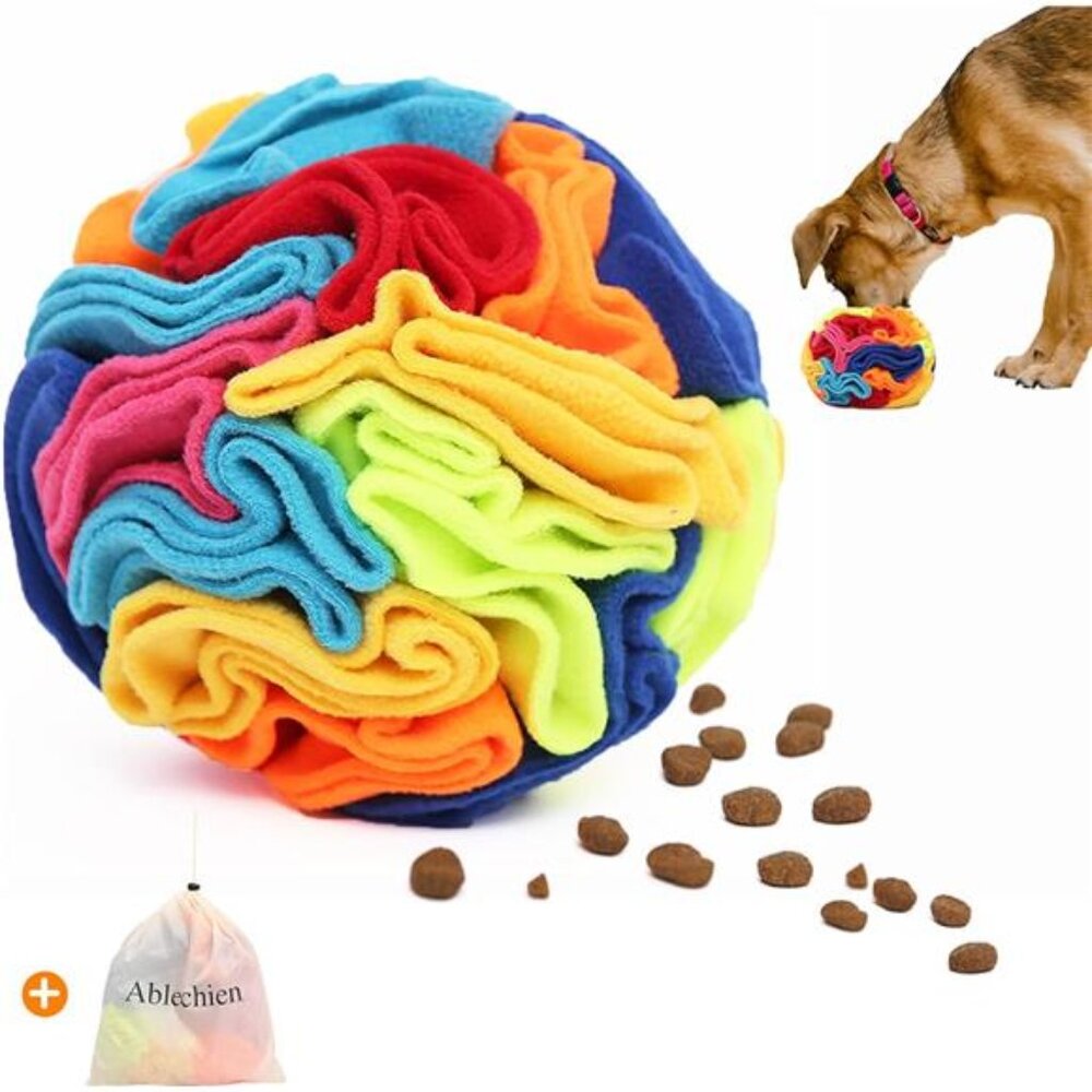 Snuffle Ball - Snuffle Ball for Dogs, Interactive Dog Puzzle Toy for Boredom
